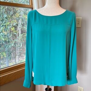 LOFT Vibrant Teal/Green  Blouse